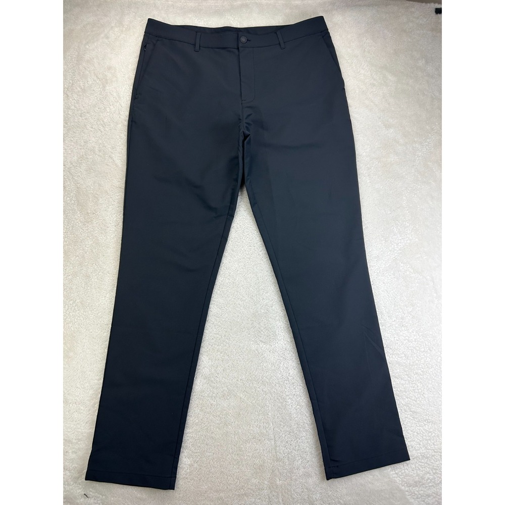 NWOT Banana Republic Performance Chino Pants Mens 38x34 Black Flat Front
